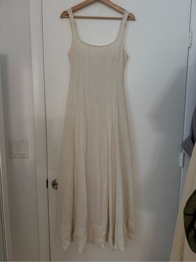 DISSH Cream Scoop Neck Maxi Dress, Size 4